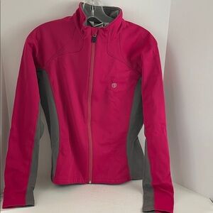 Pearl Izumi Women's Vibrant Pink and Gray Running Biking Ski Jacket